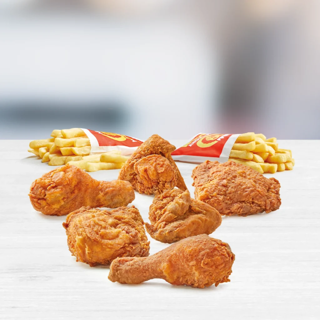 6 PIECES & 2 REGULAR CHIPS